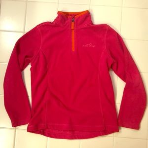 Eddie Bauer Kids Quarter Zip Up Fleece Hoodie